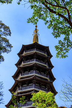 天童禪寺佛塔 古老的建筑