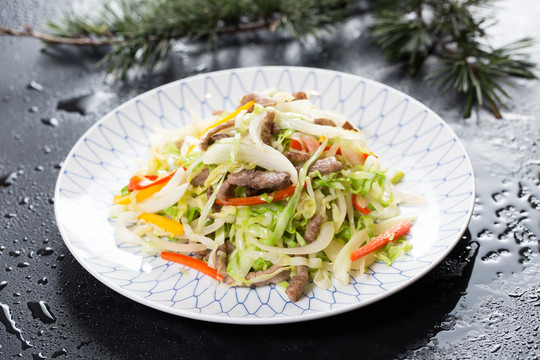 牛肉炒蔬菜