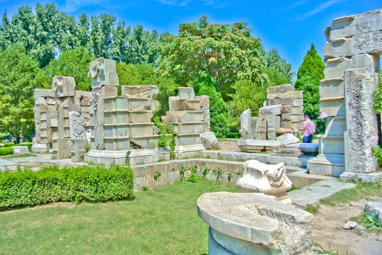 圓明園遺址 歐式石雕