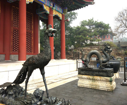 頤和園銅鑄 龍風