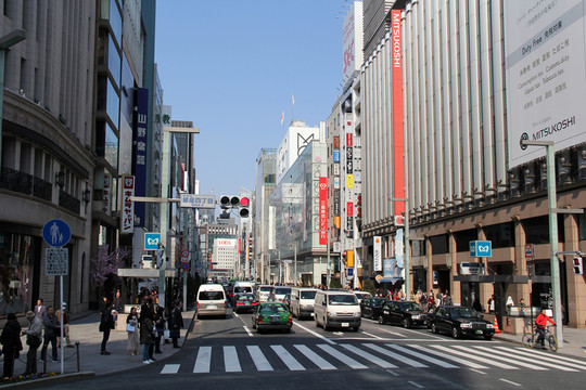 日本東京銀座商業(yè)區(qū)