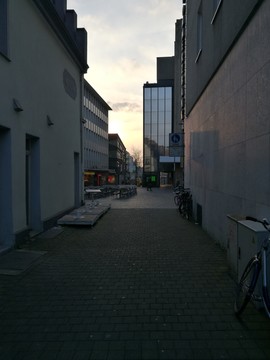 德國(guó)小鎮(zhèn)的街頭