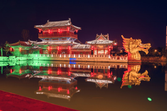 古建筑夜景