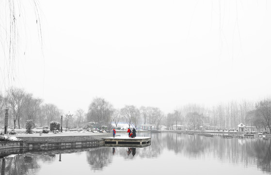 雪后游園