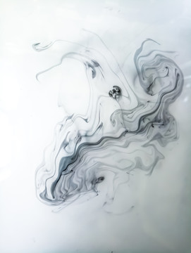 水墨畫水墨素材 毛筆筆刷 水墨