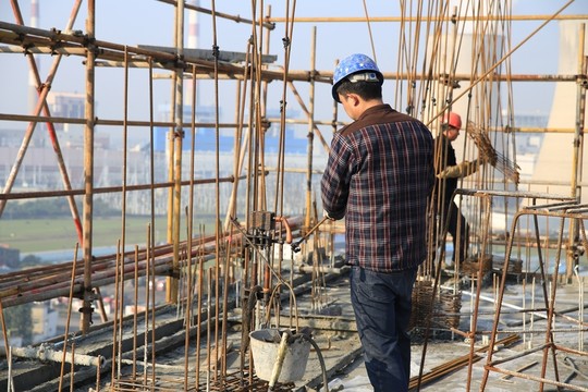 樓房建設建筑工人