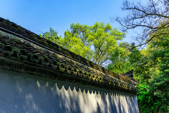 浙江寺廟圍墻