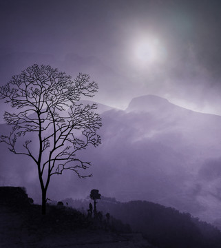 山鄉(xiāng) 黑白攝影