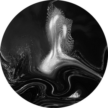 意境抽象水墨裝飾畫 抽象畫