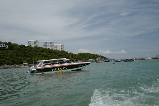 芭提雅 海邊 港口 泰國 風景