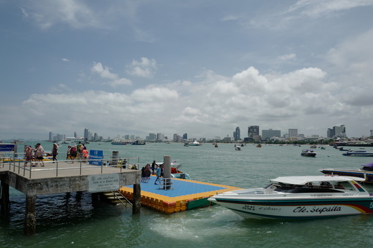 芭提雅 海邊 港口 泰國(guó) 風(fēng)景