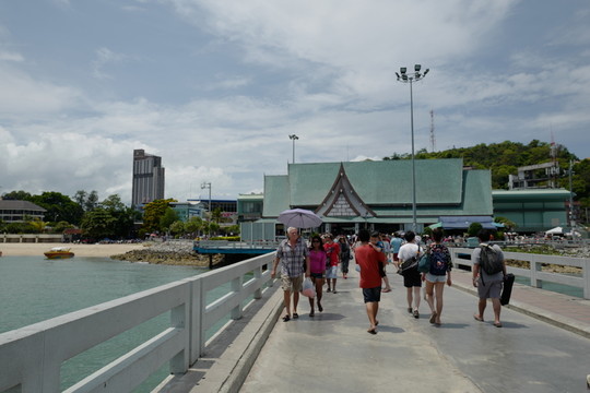芭提雅 海邊 港口 泰國(guó) 風(fēng)景