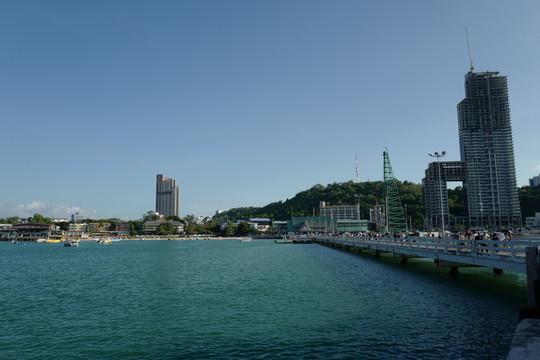 芭提雅 海邊 港口 泰國 風(fēng)景