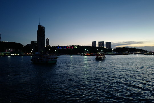 芭提雅 夜景 海邊 港口 泰國