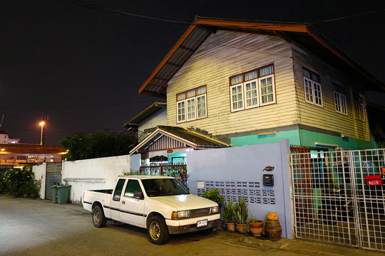 曼谷 夜景 街道 城市 社區(qū)