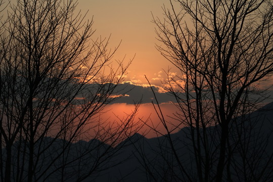 黃昏彩霞