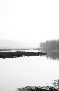 水墨洛河