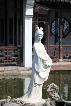 莫愁湖 南京 雕塑 莫愁湖公園