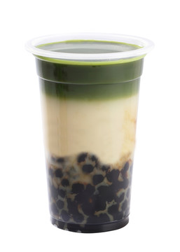 抹茶桂花奶茶