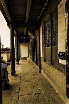 寺院走廊 走廊 寺廟 寺院
