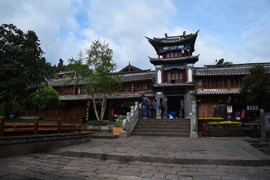 云南麗江古城 四方街