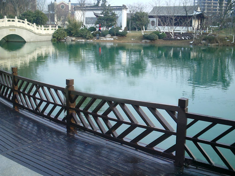 湖畔   公園水景