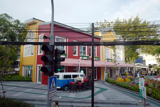 泰國 曼谷 城市 街道 道路