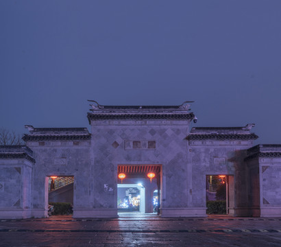 風(fēng)景區(qū)入口夜景