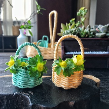手工小花籃