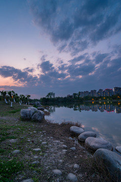錦城湖公園黃昏