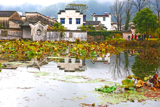 皖南古鎮(zhèn)徽派建筑