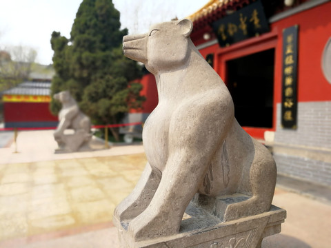 熊 石熊 神獸 鎮(zhèn)門獸 大門