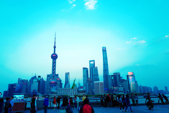 上海外灘 夜景 上海 上海市