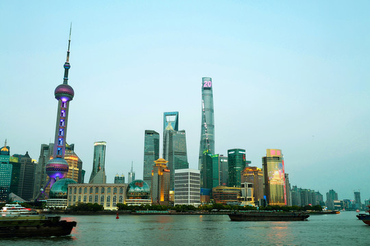 上海外灘 夜景 上海 上海市