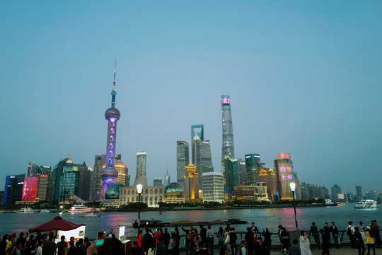 上海外灘 夜景 上海 上海市