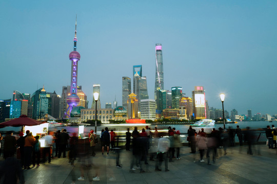 上海外灘 夜景 上海 上海市