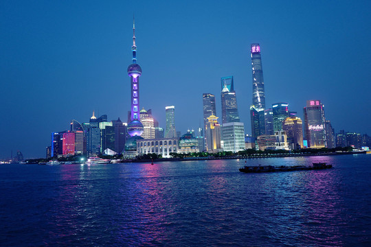 上海外灘 夜景 上海 上海市