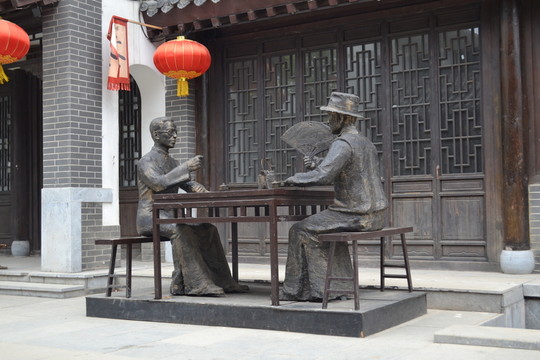 茶館雕塑