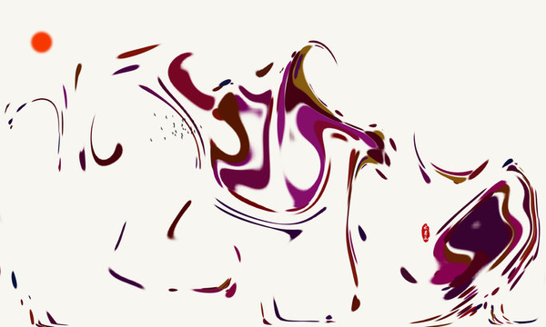 沙發(fā)背景水墨裝飾畫(huà)