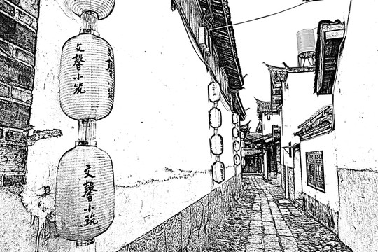 古鎮(zhèn)速寫