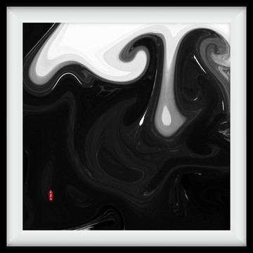 沙發(fā)背景水墨裝飾畫