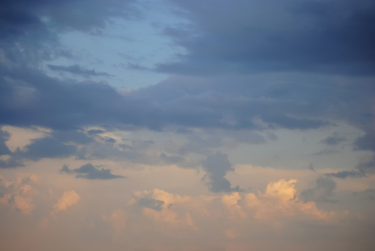 大氣磅礴的烏云天空