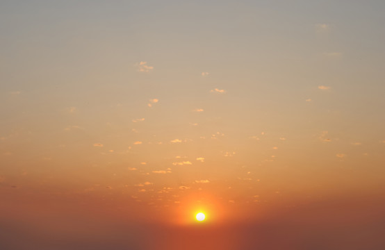 日落 日出天空
