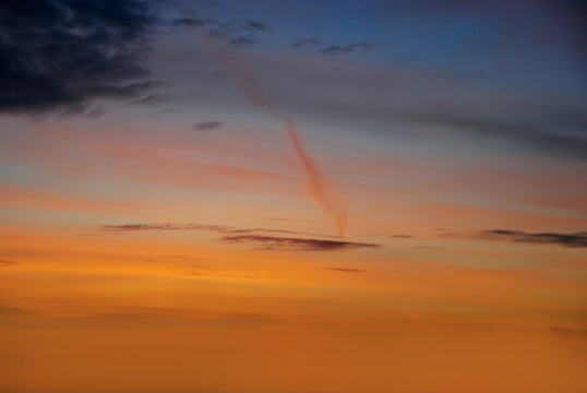 夕陽晚霞天空大氣素材