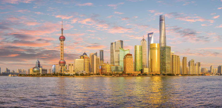 上海外灘浦東風(fēng)光全景大畫(huà)幅