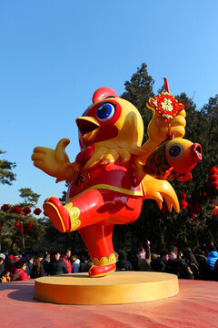北京 地壇廟會 大門 雞年