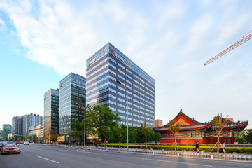 北京金融街現(xiàn)代建筑與古建筑