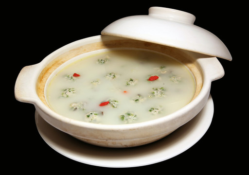 砂鍋素菜鴨肉丸子