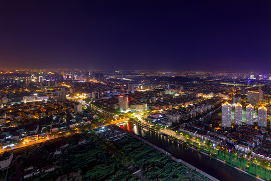昆山金鷹夜景鳥(niǎo)瞰