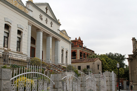 廈門鼓浪嶼 街道和建筑